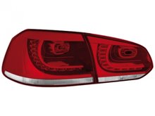 Faros traseros Dectane de LEDs para VW Golf VI Look R rojos claros