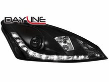 Faros delanteros luz diurna DAYLINE para Ford Focus 98-01 negro